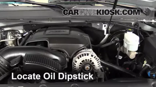 2013 Chevrolet Tahoe LT 5.3L V8 FlexFuel Oil Check Oil Level